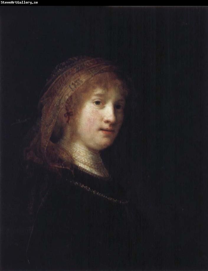 REMBRANDT Harmenszoon van Rijn Saskia with a Veil